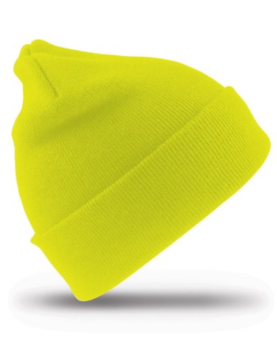 Image of RESULT WOOLLY SKI HAT WITH 3M THINSULATE INSULATION, ONE SIZE, 5 COLOURS, Hi-Vis Yellow