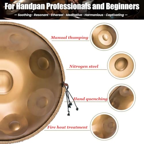 Hand Drum Percussion 22 Pulgadas 9 Notas Acero miniatura 2