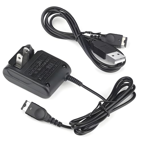 Critin Charger for Gameboy Advance SP, AC Adapter for DS and Game Boy Advance SP Systems, Portable USB Power Cable for GBA SP Wall Travel Cord for Gaming Accessories