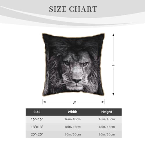 Housse de coussin en velours lavable lion contre textile rêche - 5