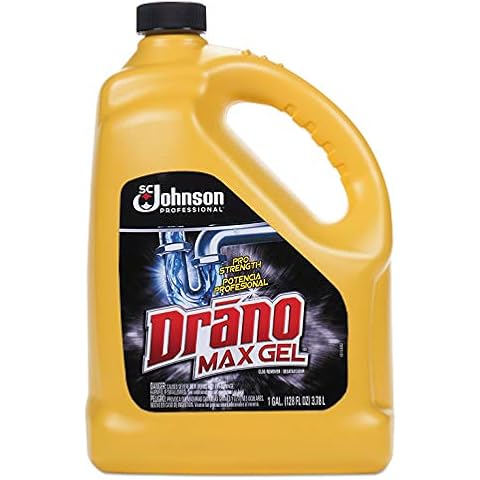 Drano 696642 Max Gel Clog Remover, Bleach Scent, 128 oz Bottle Cover