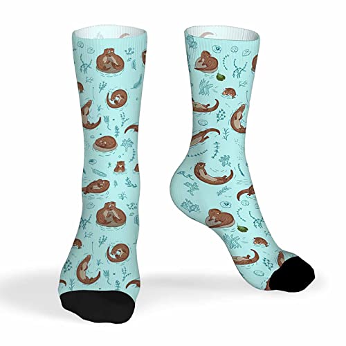 Image of Pehede Socks Mens Fun Dress Socks for Women Funny Novelty Crazy Design Socks