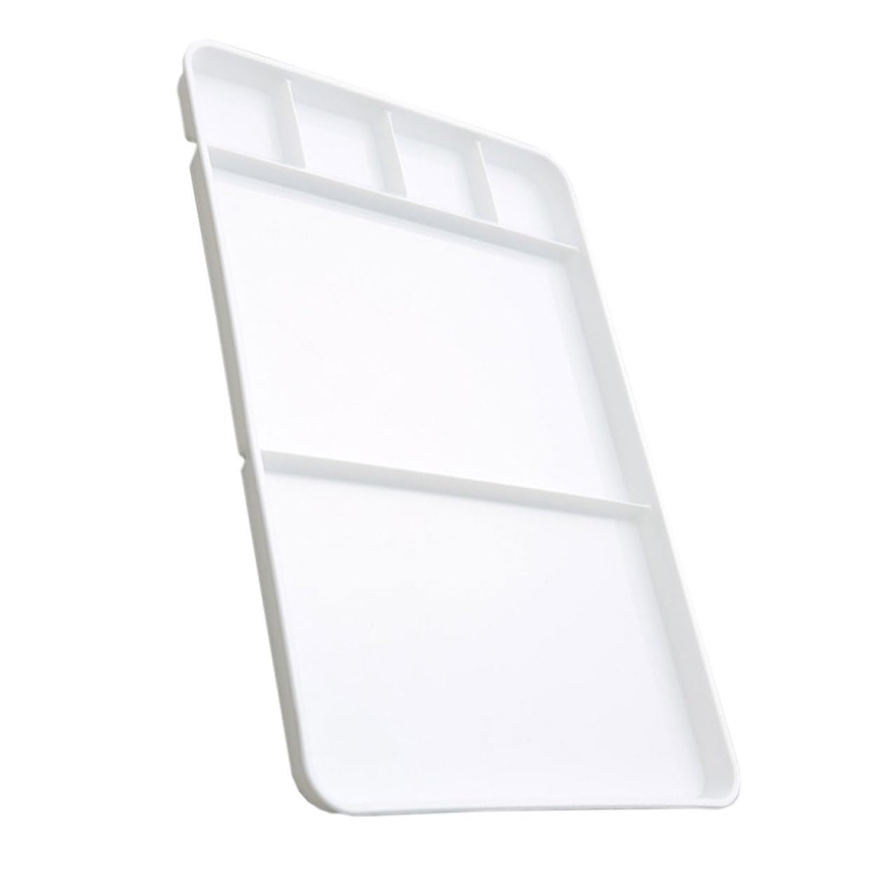 WEKAMOS Paleta de Colores de Superficie Lisa y Resistente de Pintura Plástica Bandeja de Mezcla de Plástico Adecuada para Pintores y Estudiantes