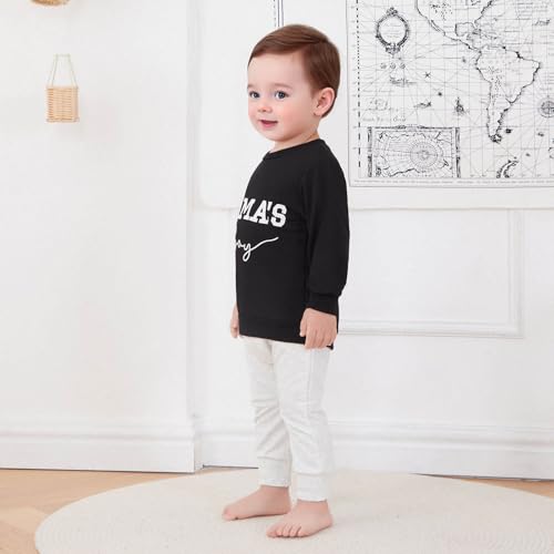 Toddler Baby Boy Sweatshirts Letter Embroidered Long Sleeve Baby Pullovers Tops Infant Fall Winter Casual Tops3