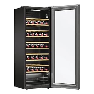 Candy DiVino CWC058, Enoteca, 58 bottiglie, WiFi, App hOn, porta reversibile, 10 ripiani, trattamento anti-UV, compressore anti-vibrazione, illuminazione LED, controllo digitale, maniglia integrata,