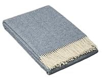 Codu Hampton Merino Wool Blend Throw Rug, Blue