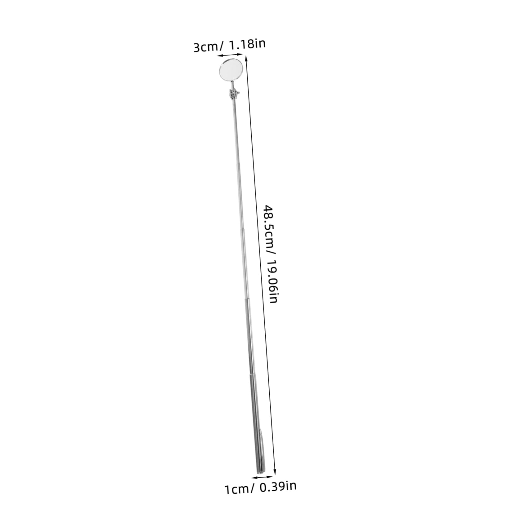 FELTECHELECTR Telescoping Inspection Extendable Round Swivel Rotating for Technicians and Mechanics Compact and Portable Inspection Tool for Applications