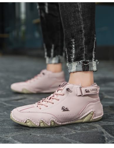 Cubicbee Explorer Waterproof Lightweight Outdoor Shoes for Hiking Camping & Driving All Season Warm High Top Chukka Boots,Non-Slip Italian Handmade High Top Sport Shoe4