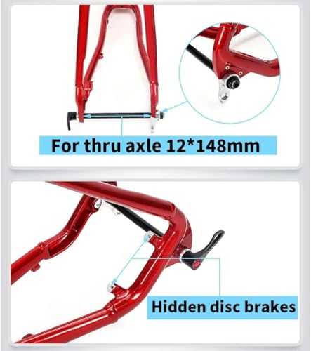 Cadre de vélo à frein à disque 27.5 axe traversant Boost - 5