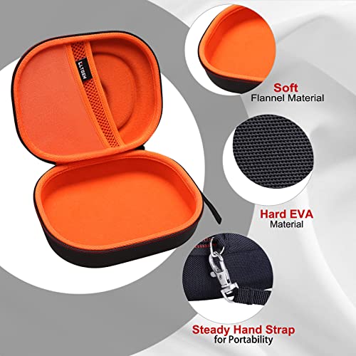 Image of L LTGEM EVA Hard Case for JBL Live 770NC /660NC /650BT /460NC /670NC /400BT /500BT and JBL Tune 770NC /710BT /720BT /760NC /700BT /750BT /510BT /660NC /520BT /500 /E45BT Bluetooth Wireless Headphone(Black+Orange)