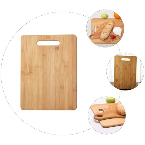 Image of Chopping Board for The Kitchen, Bamboo Chopping Board Set, 4 Different Sizes of Bamboo Wood Chopping Boards for The Kitchen (13X10)
