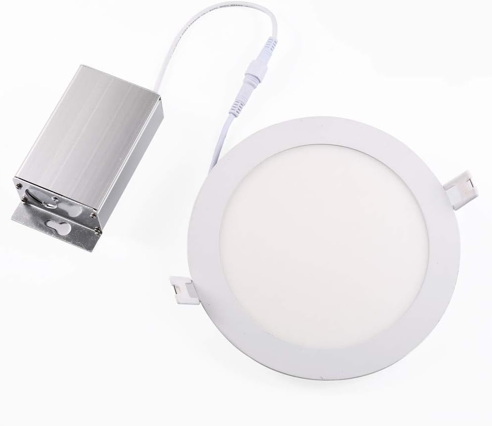 NICKLED (1 Pack) 6" LED Recessed Light 12W Dimmable LED Downlight with 1000 Lumens & 3 Colors(Warm/Natural/Cold) Changing Using DIP Switch | Aluminum Recessed Ceiling Lights for Home, Office & Shops