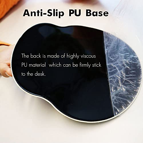 Cute Ergonomic Mouse Pad Wrist Support,[ 20% Larger] Game Wrist Rest Non-Slip Gel Anime Kawaii 3D Red Mouse Pads Rest, Cat Wrist Padwith Coaster,Easy-Typing,Pain Relief, Gaming Work Study Home Office #TOP4