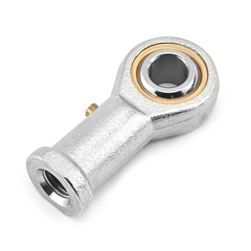 Bztoolbox 1Pc PHSB6L Rod End Bearing, 3/8 Inch Bore Pre-Lubricated Bearings, 3/8-24 Female Thread Left Hand