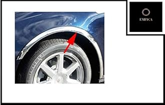 Empica Stainless Steel Wheel Arch Garnish Chrome Fender Lining Trim Moulding Strip Compatible with Maruti Suzuki Ertiga (Set of 4,Silver)