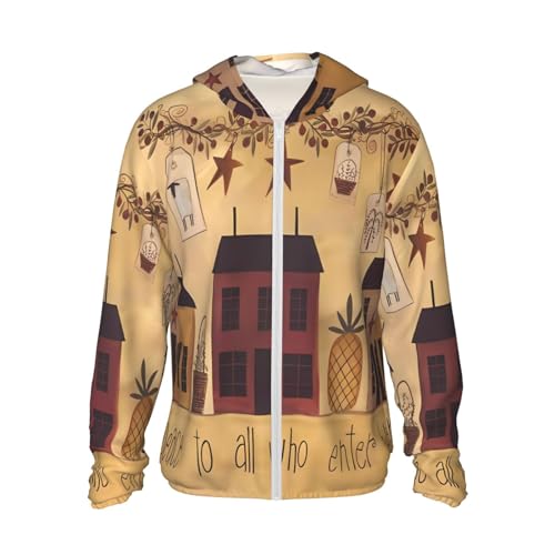 Veste à capuche noire XXL zippée Automne Country à manches longues