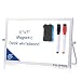 Small Dry Erase White Board - Desktop Portable Mini WhiteBoard Easel 7"x 11", 360 Degree Reversible to Do List Notepad for Office, Home, Kitchen, School.