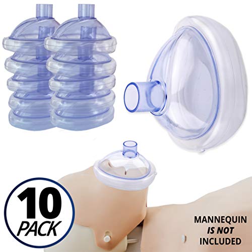 CPR Assistant Adult CPR Pocket Resuscitator Training Masks with Nylon Bag