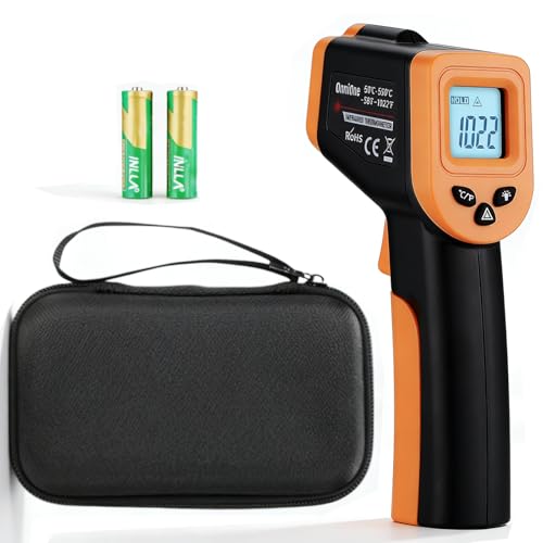 Blackstone Thermometer for Griddle, Pan Thermometer -58℉-1022℉, Handheld Heat Temp Gun for Cooking with Backlit Screen, Large Font, Easy to Use BBQ Accessories for Pizza Smoking Grilling Deep Frying