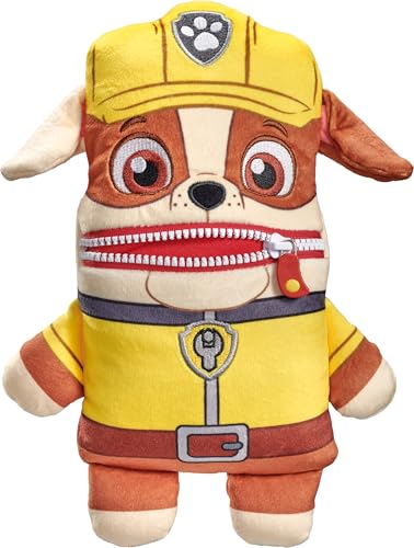 Schmidt Spiele 42566 Sorgenfresser, Paw Patrol, Rubble, 27 cm, Plüschfigur