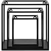 Amazon.com: MyGift Black Metal Cube-Frame Wall Hanging Shelves, Set of ...