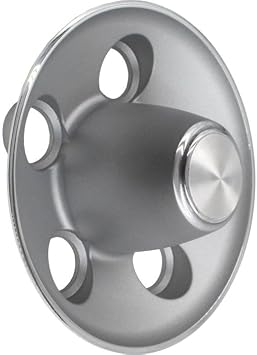Wheel Accessories Parts 1 Pc Light Argent Silver Aluminum Alloy Rally Rallye Wheel Cap 5 x 4.50" Bolt Pattern 7.07" Diameter Fits Vintage Cuda Super Bee | Charger Challenger Fits Mopar Rally Wheels