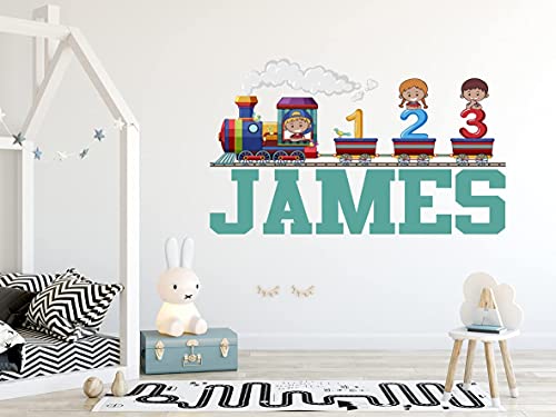 Vinilo Decorativo Infantil Tren Personalizable 20x12 in miniatura 6