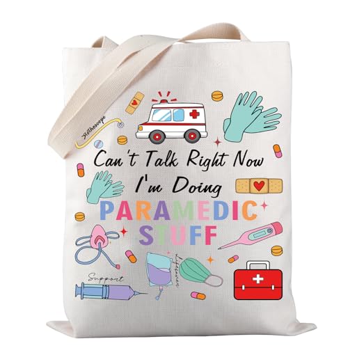 Generic Paramedic Tote Bag Can’t Talk Right Now Doing Paramedic Stuff Tote Bag Paramedic Appreciation Gift (PARAMEDIC STUFF tote)