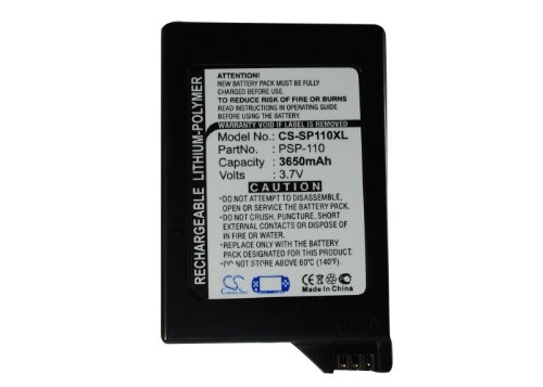 GAXI Battery Replacement for Sony PSP-1000 Compatible with Sony PSP-1000G1, PSP-1000G1W, PSP-1000K, PSP-1000KCW, PSP-1001, PSP-1006, 3650mAh Game PSP NDS Battery