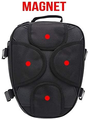 JFG RACING Motorcycle Bag,12L Dual Universal Motorcycle Tail Bag Seat Bag Backpack Saddlebag Luggage-Red - Image 5