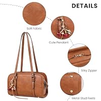 TANTOMI Shoulder Bag for Women PU Leather Handbags Purses with Cherry Charm — image 4