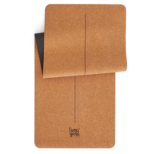 LunaYena Cork Yoga Mat - Eco-Friendly Non-Slip Natural Cork & Non...