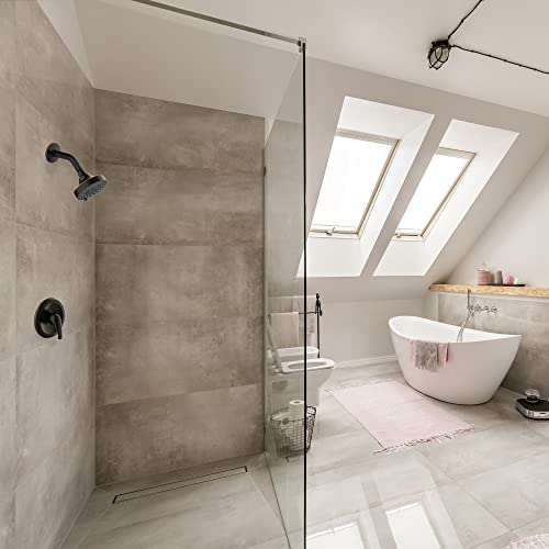 Image of Design House 595116 Middleton II Transitional 3-Function Shower Head for Bathroom, Oil Rubbed Bronze