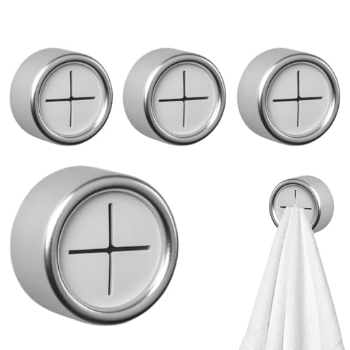 Genérico Soporte Para Toallas - Soporte Adhesivo Para Paños De Cocina - 4 Piezas Adhesivo Colgador Sin Taladro Para Cocina Baño Ducha Salón