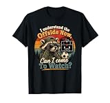 Funny Soccer Offside Rule Raccoon T-Shirt