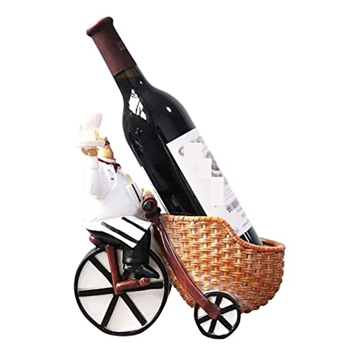 Soporte decorativo para botellas de vino de resina miniatura 1