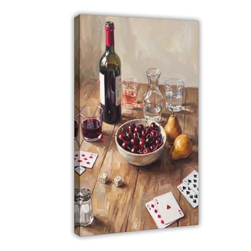 Peinture à l'huile de vin vintage, une idée cadeau idéale pour épicuriens