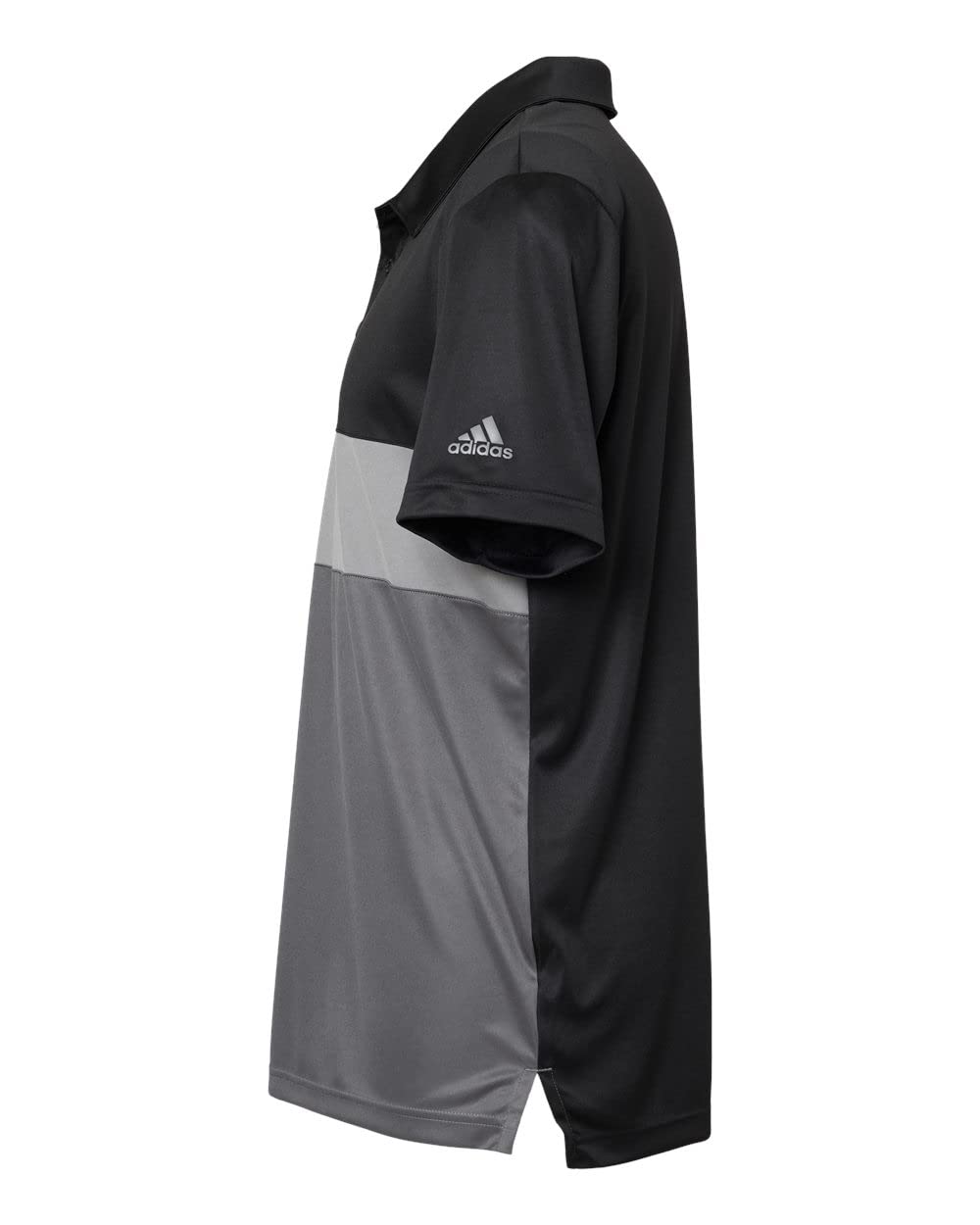 Men's Adidas Block Sport Shirt - UPF 50+ Protection, Black/Grey, 2XL - View #9