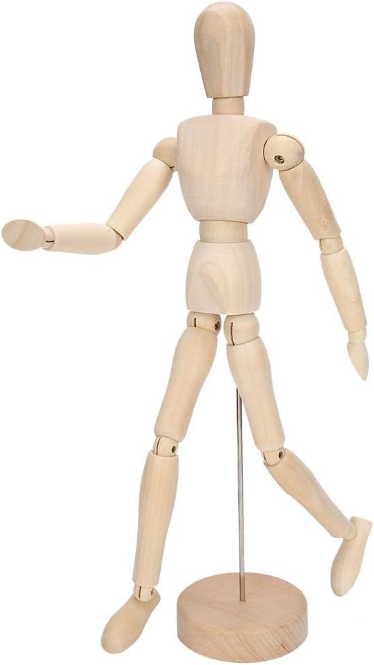 Maniquí de Madera Articulado para Dibujo 30cm