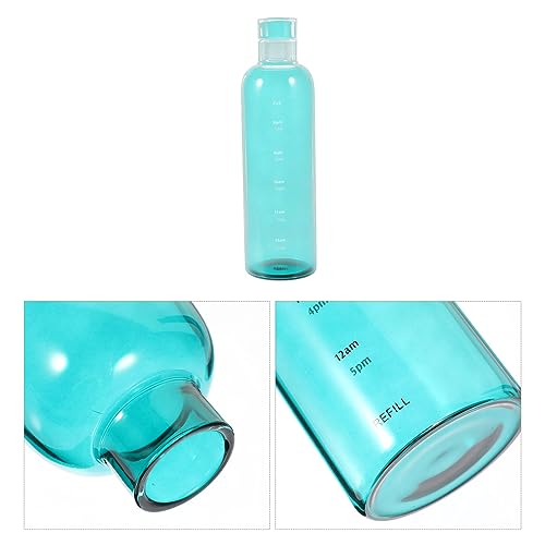 Bouteille d'eau portable en verre 500ml YARNOW verte avec indicateur - 7