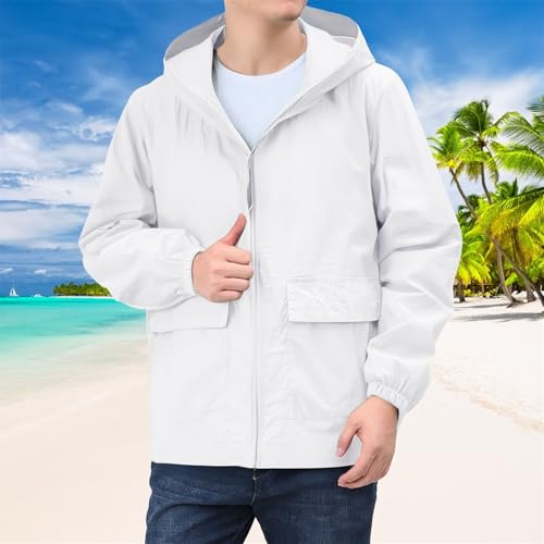 Mens Full Zip Hoodie Plus Size Plain Hooded Jacket Casual Shirt Long Sleeve Men Fashion Tops with Pocket2