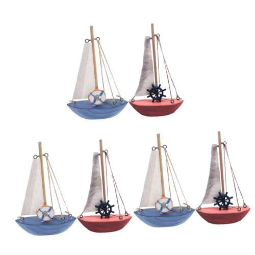 Modèle de voilier méditerranéen en bois pour décoration marine