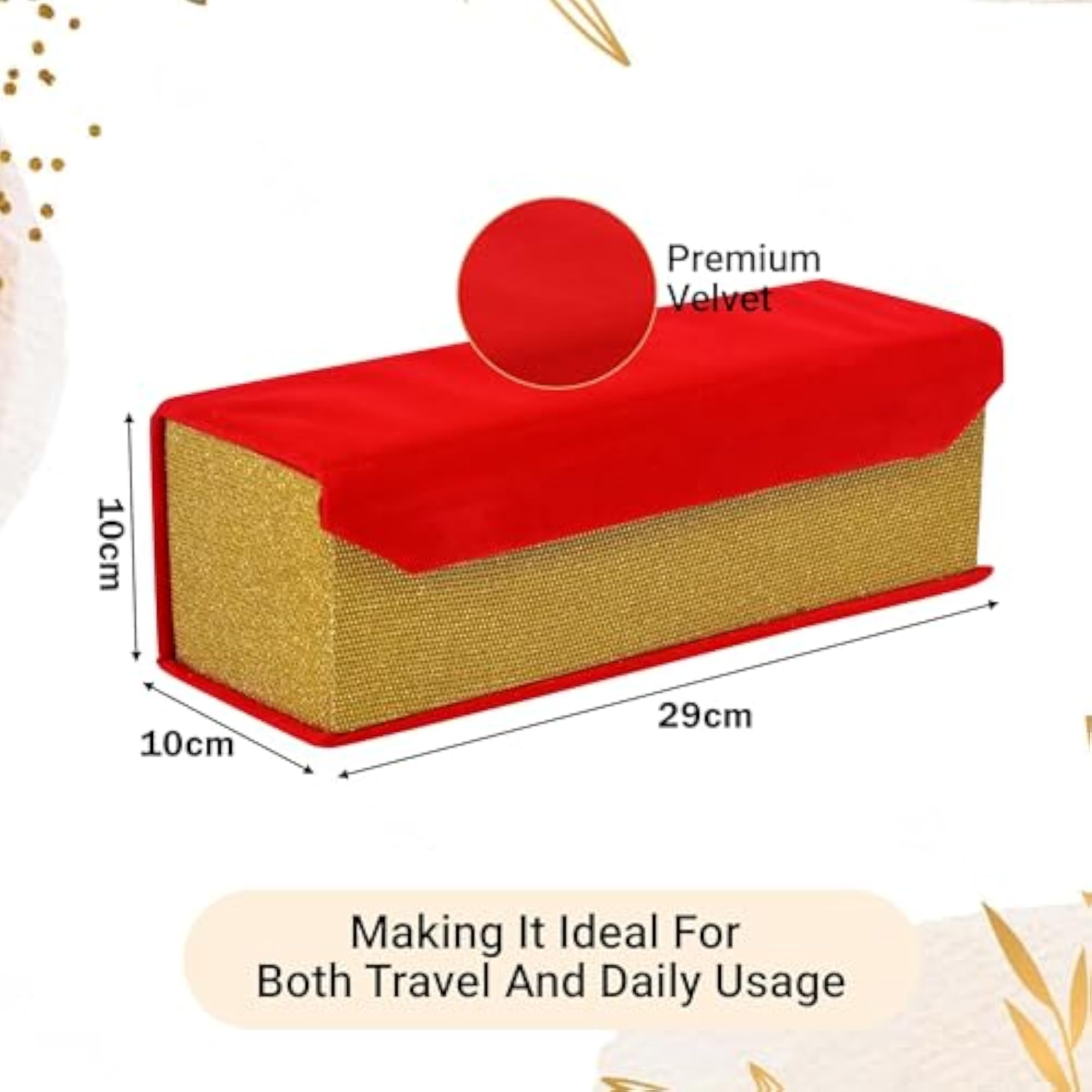 Women's Velvet Jewellery Bangle Box Organizer
