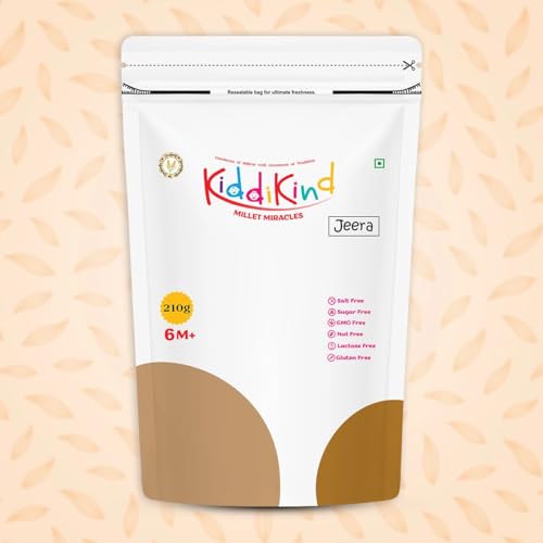 Image of Kiddikind Millet Miracles Jeera 210 gm, Healthy Wholesome Food, No Added Sugar No Salt, GMO Free, Gluten Free