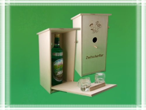 Preisvergleich Produktbild HELA ZwitscherBar mit Zwei Schnapsgläsern - Der Gag für den Garten - Nistkasten