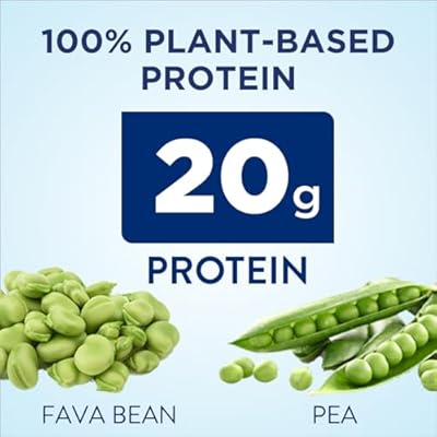 Ensure Plant-Based Protein Nutrition Shakes with 20g Fava Bean & Pea Protein, Vanilla & Chocolate Flavors, Pack of 12, 11 Fl Oz