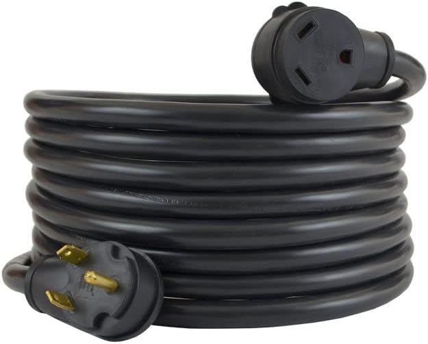 25' RV 30-Amp Heavy-Duty Extension Cord Additional Length to Reach Distant Power Outlets