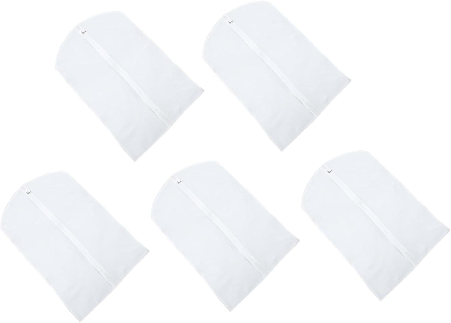 Ciieeo 5pcs Peva Overcoat Cover Suit Protector Garment Bags for Clothing Storage Translucent Wardrobe Cover