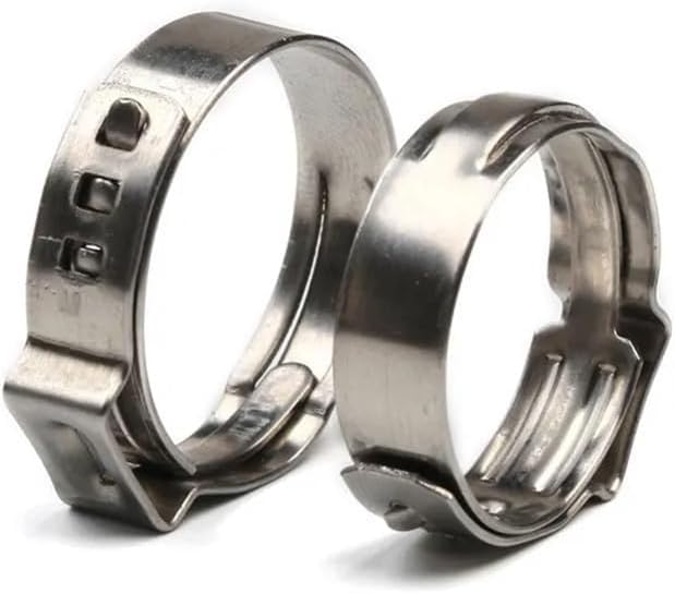 Colliers de serrage, Colliers De Serrage À Oreille Unique En Acier Inoxydable 304, 10 Pièces