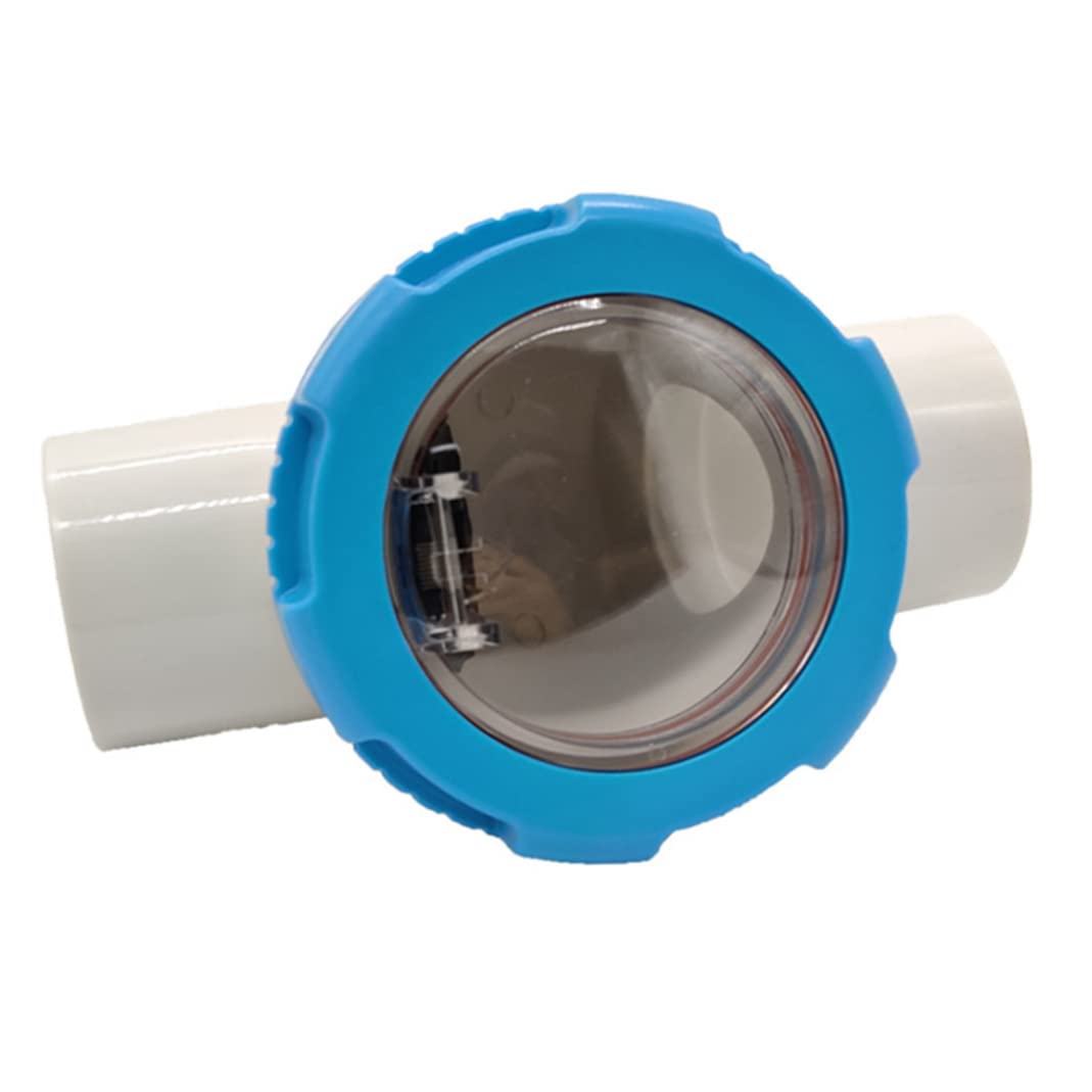 Válvula de retención de piscina transparente de 63mm con sellado antirretorno